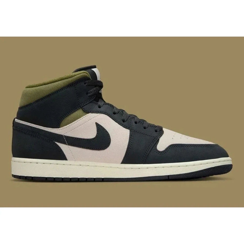 Nike Air Jordan 1 Mid SE Mens Size 11 Orewood Brown Shoes Sneakers HV4091 102